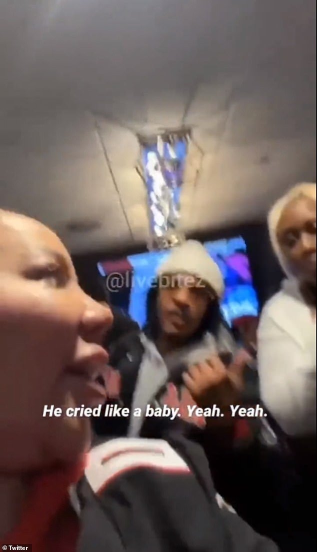 TI and his wife Tiny were hosting their son King and others in a luxury suite at Mercedes-Benz Stadium on Sunday when father and son argued