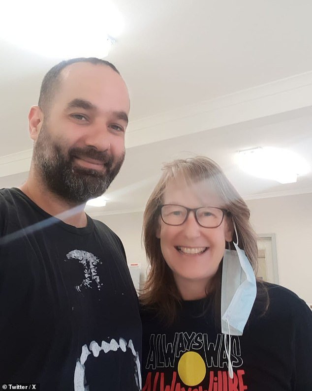 Ned Kelly Emeralds (pictured with supporter, songwriter Dawn Barrington) enjoys his first taste of freedom in Australia after being released from immigration detention