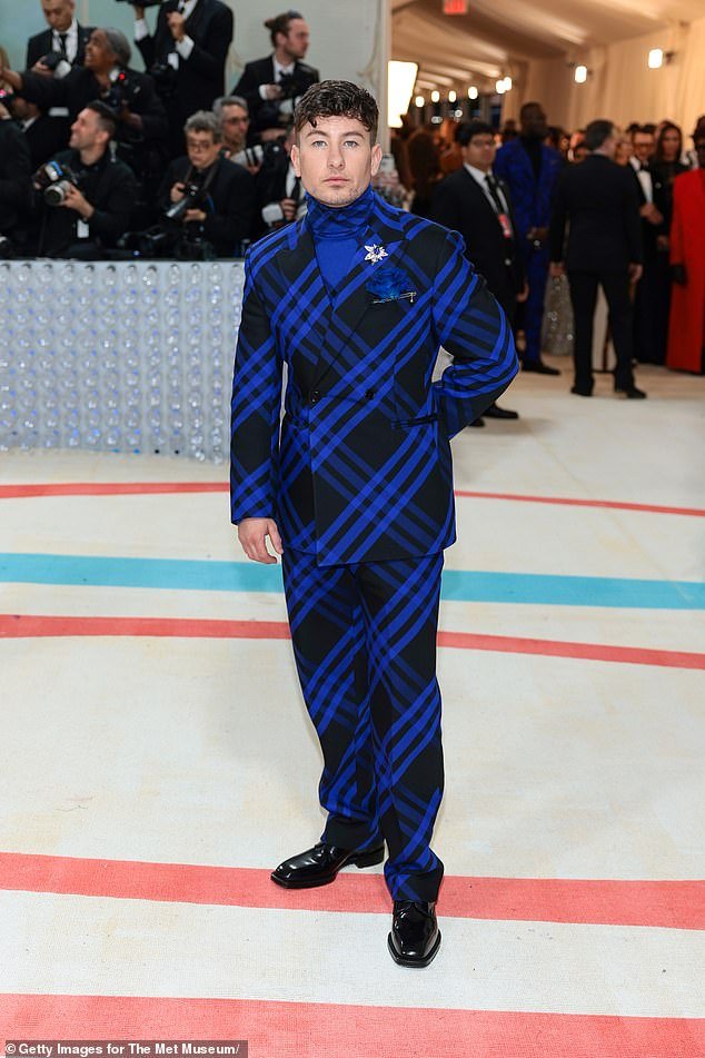 Tragic loss: Barry Keoghan has revealed he prays to his mother 'every day' after her death 19 years ago (pictured at the Met Gala in May)