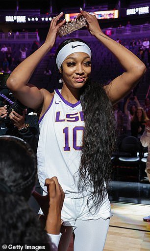 Benched LSU hoops star Angel Reese may have returned to the Tigers' practice field on Saturday