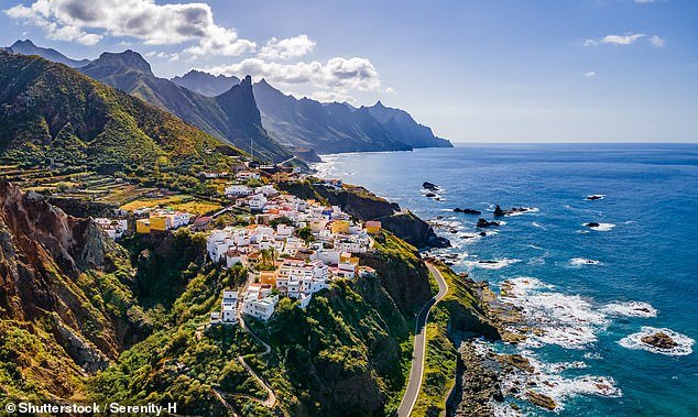 General view of Tenerife, a popular tourist spot in the Canary Islands of Spain, near Morocco