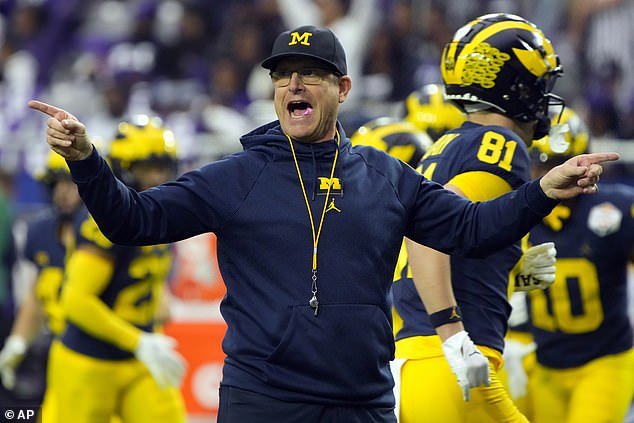 Michigan Wolverines head coach Jim Harbaugh has been linked to the Chicago Bears
