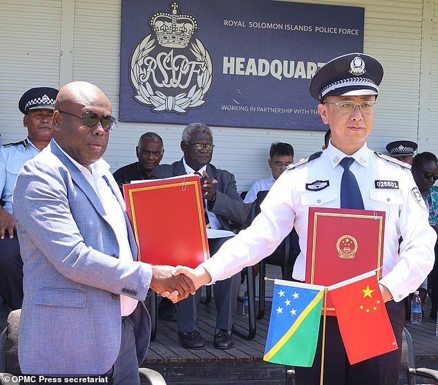 Chinese police will flood the Solomon Islands this month to help ensure the security of the Pacific Games