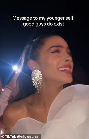 Olivia Culpo cries after a surprise from Christian McCaffrey