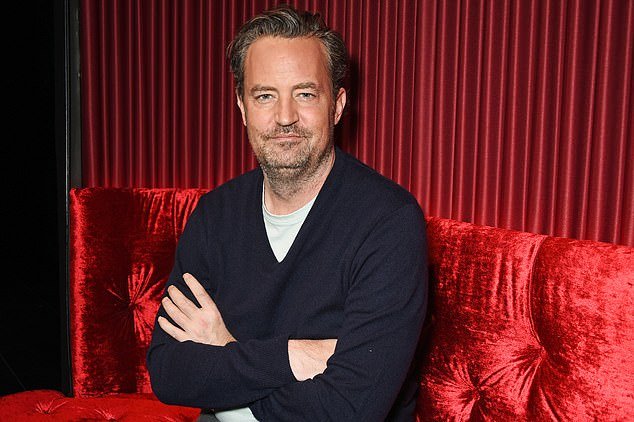 Pictured is Matthew Perry, best known for his role as Chandler Bing in the TV sitcom Friends