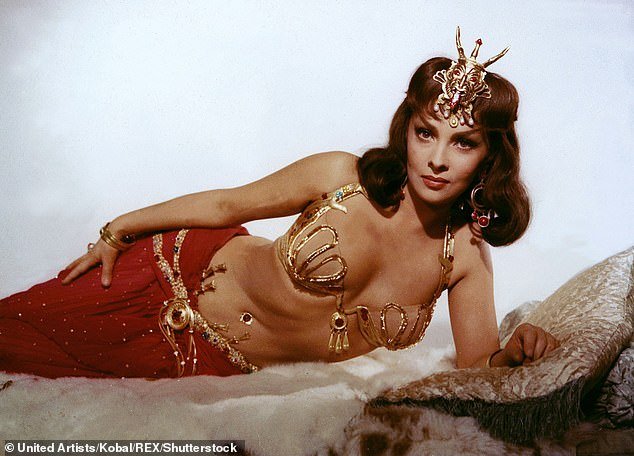 Italian actress Gina Lollobrigida's 'toyboy' has been jailed for three years in Italy for embezzling £9million from the beauty queen before she died aged 95 in January.  Pictured: Gina Lollobrigida in the film Solomon and Sheba in 1959