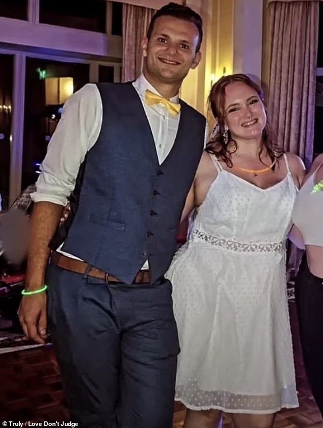 Pictured: Katey, 26, and Tom, 25, from Plymouth, on their wedding day in September.  The couple has been together for six years