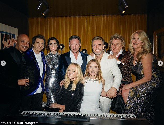 She captioned the post: “A surprisingly late birthday party for @christianhorner and the Supergroup!  @officialgarybarlow you're amazing!'