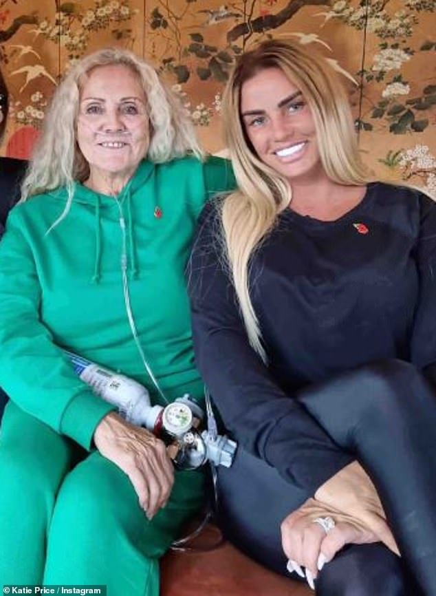 'It's a slow process': Katie Price's mother Amy gave a health update on Sunday after undergoing 'life-saving' lung transplant last year