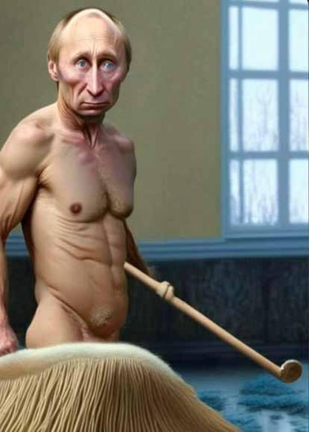 The developers of the Kandinsky chatbot have angered the Kremlin after it emerged that when users ask for an image of a 'naked Putin', the AI ​​program generates nude images of the Russian president