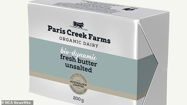Paris Creek Farms Organic Dairy biodynamic fresh butter unsalted.  Photo: Paris Creek Farms