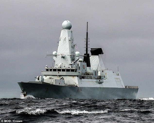 The Royal Navy warship HMS Diamond is deployed in the Gulf in a show of force by the British government