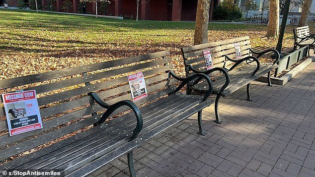 The “Missing Cow” posters appeared on UPenn's campus last week.  The institution said it is working to hold those responsible accountable
