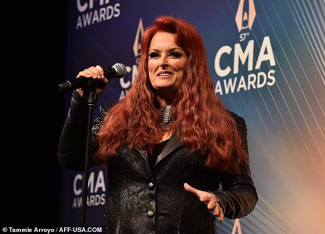 Jitters: Judd has her fans worried after they noticed she seemed 'off' during her performance at the CMA Awards in Nashville on Wednesday night (pictured)