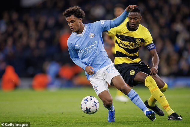 Oscar Bobb has played four games in the Premier League for Pep Guardiola's team this season