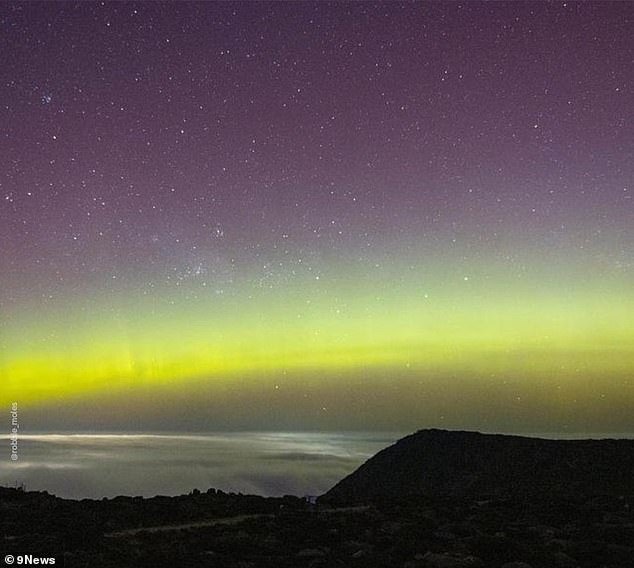 In Tasmania, viewers got some of the best sights thanks to its proximity to Earth's south magnetic pole