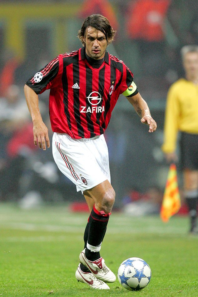 Maldini won three Champions Leagues with AC Milan during his legendary 24-year career