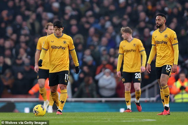 Wolves quickly fell behind as Arsenal looked to extend their lead at the top