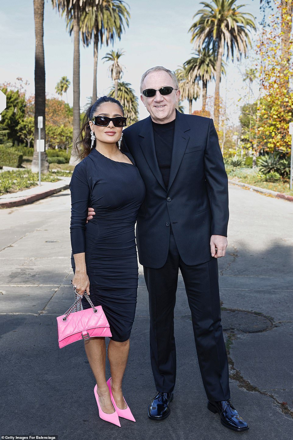 Salma was joined at the event by her French billionaire husband François-Henri Pinault, 61