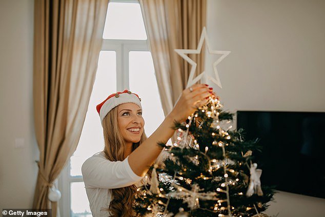 Although people like to buy their Christmas tree as soon as December arrives, the second week of December is optimal, an expert told MailOnline (File image)