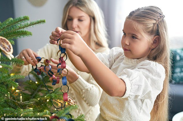 Homemade paper or wooden Christmas tree ornaments can reduce your home's carbon footprint