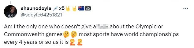 Some Aussies said there just wasn't enough interest in the Commonwealth Games