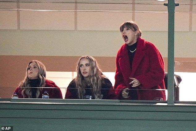 This was Swift's fifth time in the stands and the first time she saw a loss