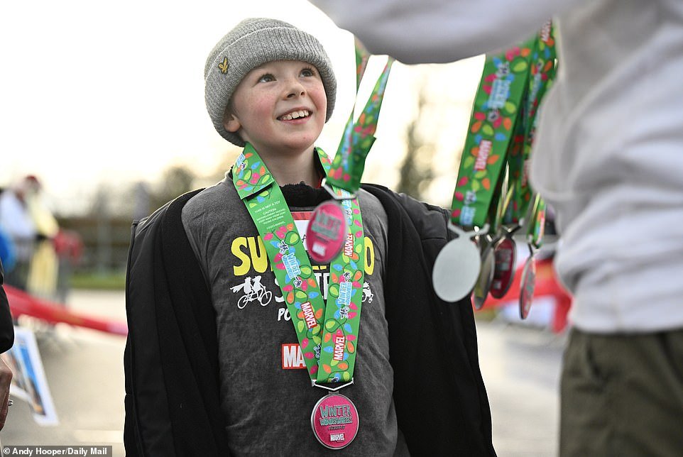 After completing their chosen distance, each participant received a colorful medal to commemorate the occasion