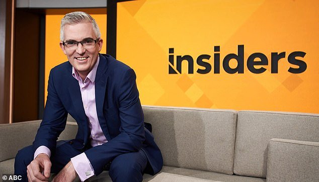 The report also addressed the ABC's problems with its coverage of the Garma Festival in north-east Arnhem Land in August, celebrating indigenous culture.  A special QA episode, filmed at the festival and presented by David Speers (pictured), led to the ABC issuing an embarrassing statement after a guest falsely accused the N campaign of using 'AI-generated aborigines' in their adverts