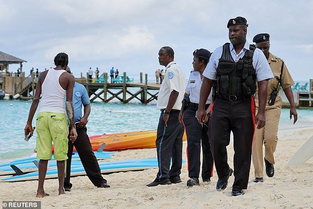 Police said a lifeguard rescued both people with a boat when they saw what happened, but the woman suffered serious injuries to the right side of her body and was pronounced dead at the scene despite resuscitation efforts.