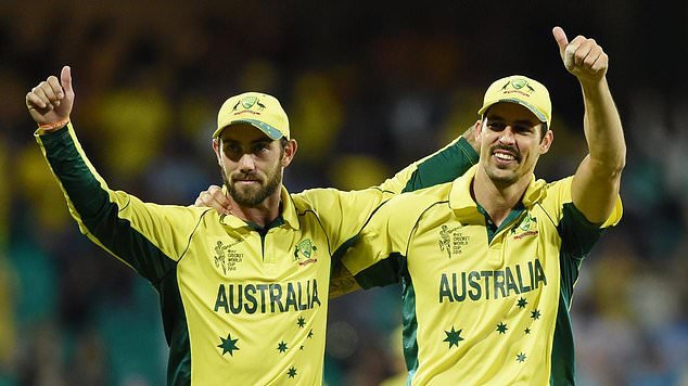 Glenn Maxwell and Mitchell Johnson were teammates in the 2015 World Cup victory