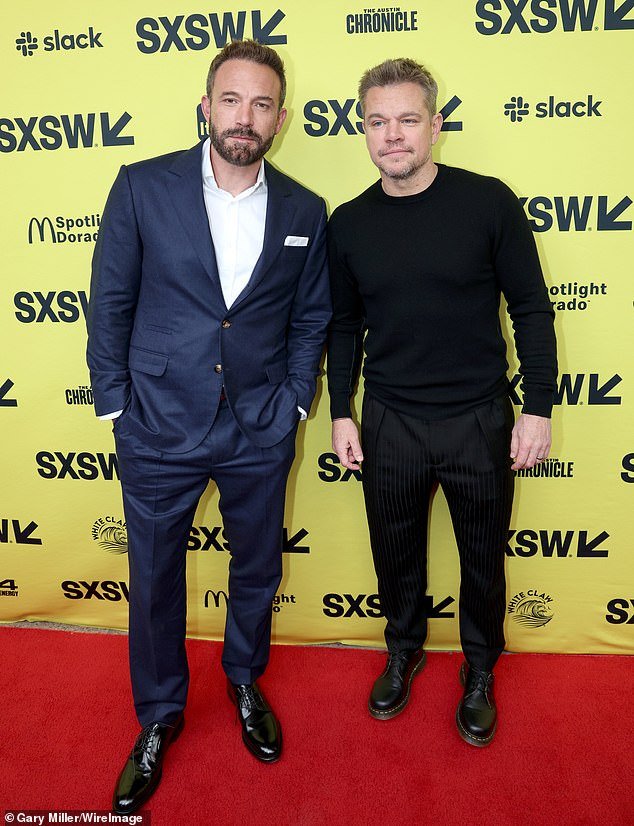 Jennifer likely scored the role thanks to her fourth husband – two-time Oscar-winning filmmaker Ben Affleck (L, pictured March 18) – who produces Unstoppable alongside his Boston BFF, Matt Damon (R).