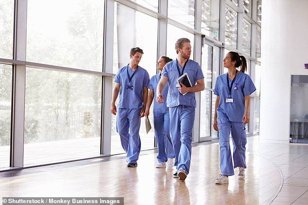 NHS England data shows that one in 10 registered nursing posts were vacant at the end of September (stock image)