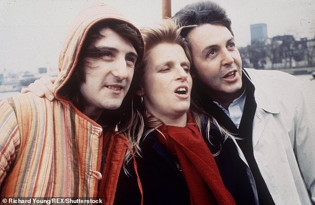 Paul, 81, wrote a lengthy message on Instagram after the news, saying: 'It was a pleasure to know' Denny (Denny, Linda McCartney and Paul from Wings in 1978)