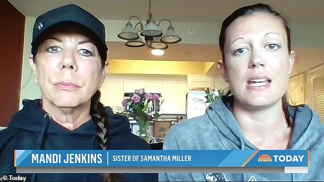 Lisa Miller, left, and her other daughter Mandi Jenkins, right.  Lisa Miller takes her late daughter Samantha's new husband to court over her estate