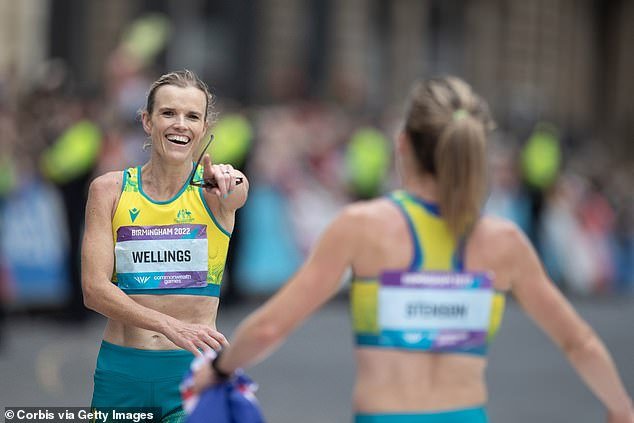 Wellings said she went blind for a while during the race, which cost her valuable time