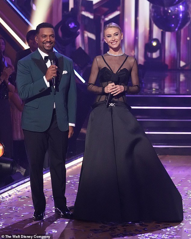 Alfonso Ribeiro and Julianne Hough co-hosted the three-hour finale on ABC