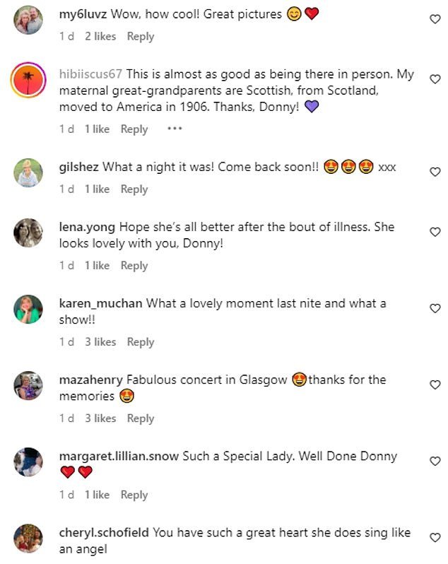 Fans took to the comments section as they gushed about the amazing night