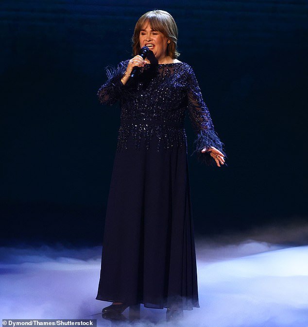 Susan returned to the final of Britain's Get Talent (pictured) in June after revealing she had suffered a stroke which left her speech 'almost intelligible'