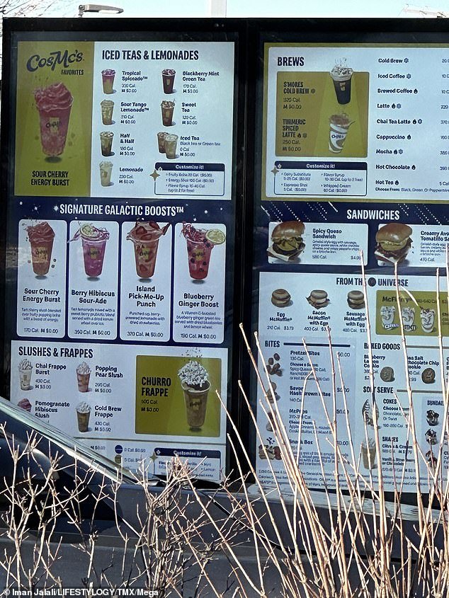 Last week, passersby shared some photos of what appeared to be the new store's menu, which included items like a 