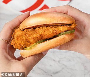 The honey pepper allspice chicken sandwich was a “seasonal twist” on the original chicken sandwich