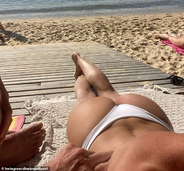 Broadhurst seemed to launch a new beauty on Instagram by posting a very revealing beach photo on Tuesday