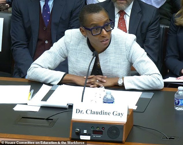 “I haven't always been right,” Harvard President Dr. Claudine Gay said in her opening statement