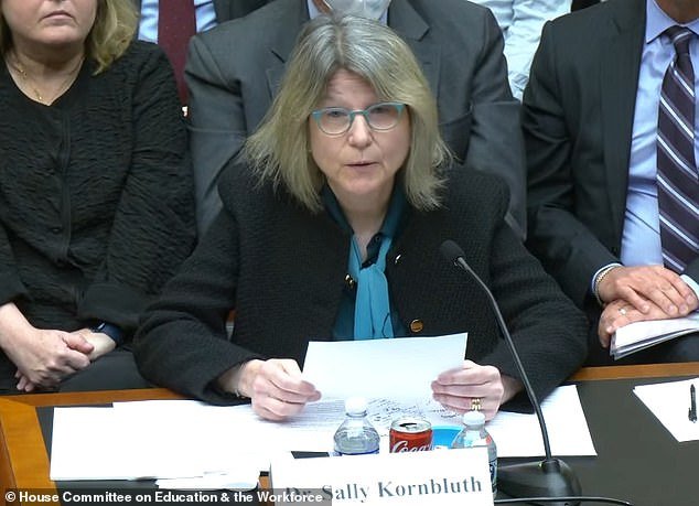 MIT President Dr.  Sally Kornbluth was also questioned about her school's response to protests.  She also failed to outwardly condemn the calls for genocide against the Jews