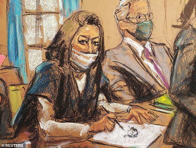 Maxwell, who is now serving a prison sentence for her role in Epstein's sex abuse ring, is shown in a lawsuit