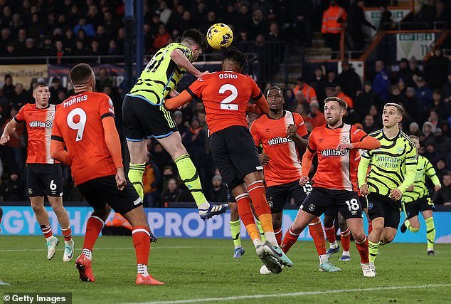 Rice scored another crucial late goal against Luton on Wednesday to secure a crucial win
