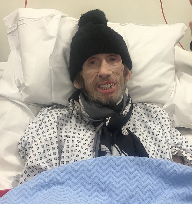 MacGowan died on November 30 after returning from hospital amid a battle with a brain condition - his wife Victoria shared the photo of him in his hospital bed above