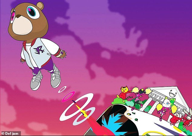 The legendary hip-hop star also used an animated version of the bear for his third studio album Graduation (2007).