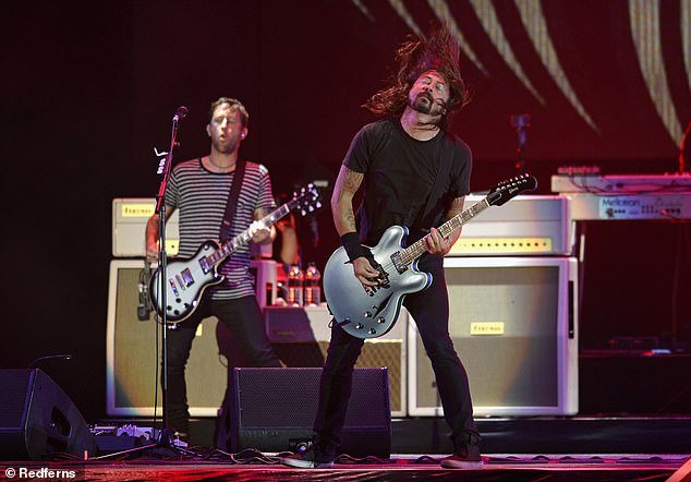 The Foo Fighters (pictured) are currently on their first national tour Down Under since 2018 and have surprised Australian fans with a tribute to local music heroes AC/DC