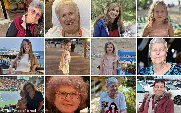 About 13 Israeli hostages released from Hamas captivity: Margalit Moses, Adina Moshe, Danielle Aloni and her daughter Emilia, Doron Asher and her daughters Raz and Aviv, Hanna Katzir, Keren Munder and her son Ohad, Ruti Munder, Yaffa Adar and Hannah Perry